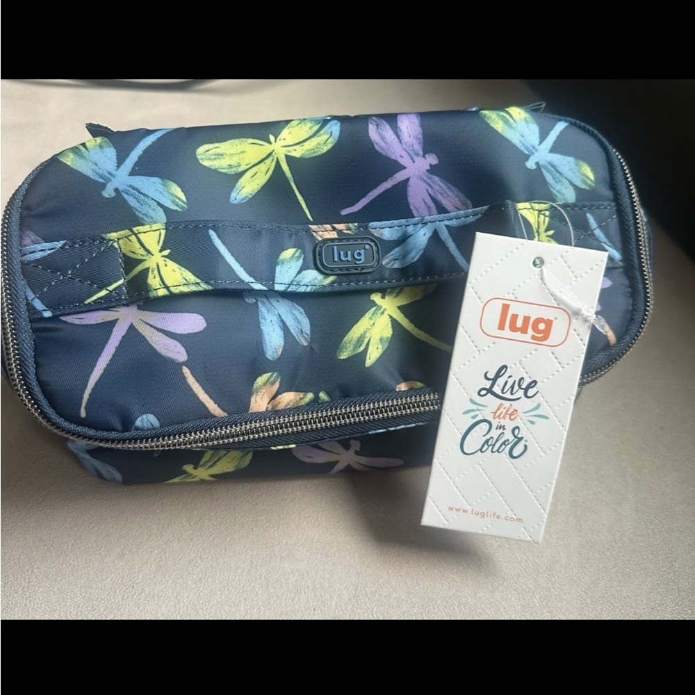 Lug dolly cosmetic Bag dragonfly ice pop NWT